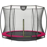 EXIT Silhouette Bodentrampolin ø305cm mit Sicherheitsnetz - rosa - Trampolin mit Sicherheitsnetz, ideal für sicheren Sprungspaß im Garten. Robuste Bauweise und spezielles Fußschutzsystem sorgen für Sicherheit und Qualität.