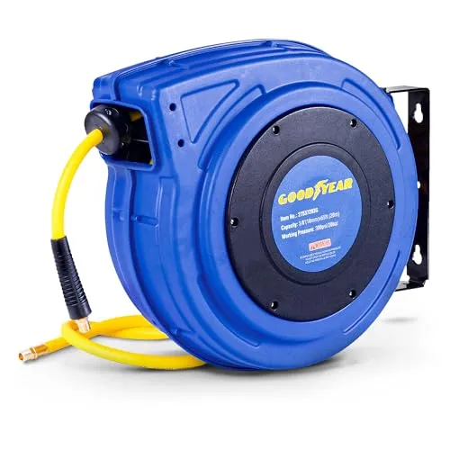 Goodyear retractable air compressor/wasserschlauchtrommel, max. 300psi (3/8 „x 65 ft) hybrid polymer-schlauch