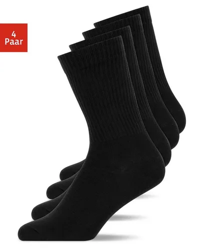 SNOCKS Tennissocken Cleane Sportsocken (4-Paar) aus Bio-Baumwolle, stylish für jedes Outfit
