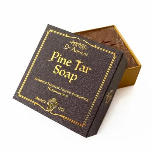 Kiefernteer Seife – Signature Geschenkbox Edition – Traditionelle Handgemachte Naturseife – 140 g Premium Geschenkidee