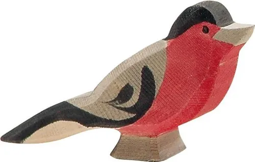 Ostheimer Spielfigur Dompfaff - 1-tlg. Holzfigur, Made in Germany, ideal für kreatives Spielen und liebevolle Kinderzimmerdekoration