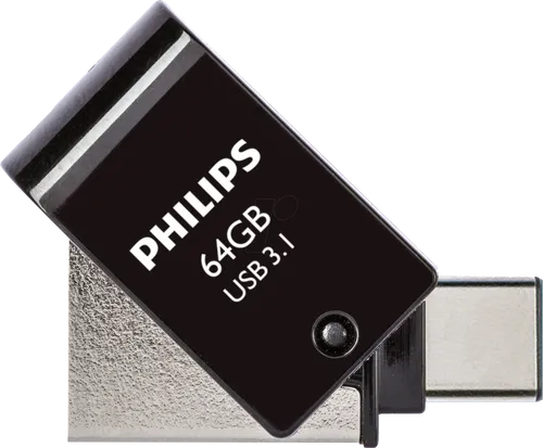 PHI FM64DC152B - USB-Stick, USB 3.1, 64 GB, USB C, 2-in-1