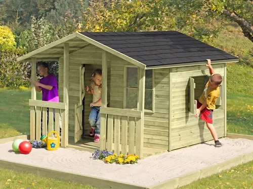 Belladoor Spielhaus Felix mit Veranda für Kinder