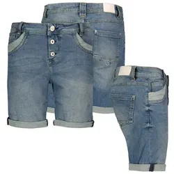 SUBLEVEL Damen Jeans Bermudas - Coole Shorts aus Stretch-Denim - Bermudas für Damen aus 98% Baumwolle mit elastischem Stretch für perfekten Tragekomfort. Ideal für lässige Outfits und den Sommer!