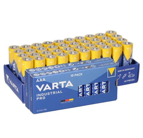 VARTA 60x Varta Batterie Industrial 40x AA LR06 + 20x AAA LR3 Mignon Micro Batterie