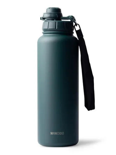 MAMEIDO Thermosflasche 700ml mit Strohhalm - Thermosflasche aus Edelstahl, hält Getränke bis zu 24h kalt und 12h heiß. Mit abnehmbarer Trageschlaufe und hygienischem 2-in-1 Deckel für einfaches Trinken, ideal für Sport und Alltag.