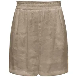 ONLY Damen Onliris Modal Hw Shorts Noos WVN, Silver Mink, M - Damen-Shorts mit elastischem Bund für optimale Bewegungsfreiheit und lockere Passform – ideal für entspannte Tage.