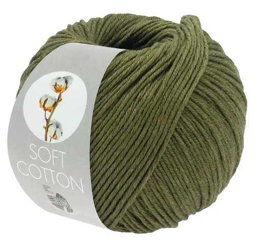 LANA GROSSA SOFT COTTON Häkelwolle, 140 m (weiches, vielseitiges Garn für höchsten Tragekomfort), 50 g
