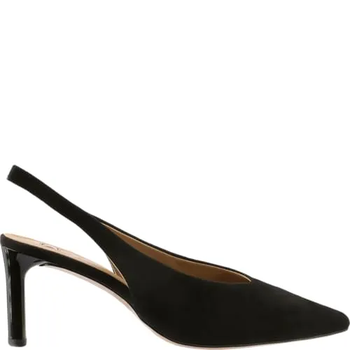 Högl Veloursleder Slingpumps Schwarz 38 EU von HÖGL