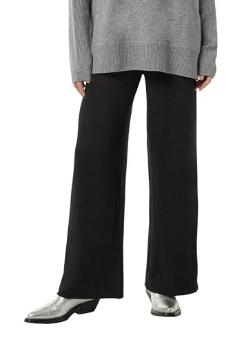 comma Damen Hosen - Relaxed Fit Hosen mit elastischem Mid Rise-Bund für optimalen Tragekomfort und lässigen Stil.
