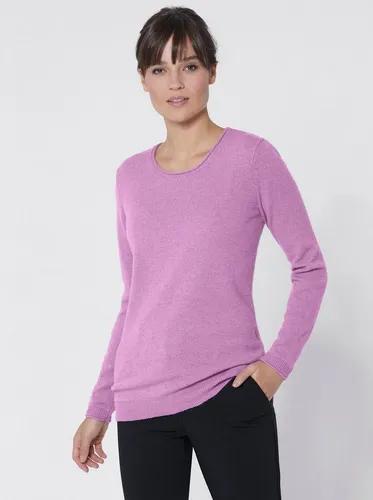 Kaschmirpullover ALESSA W - Weicher Luxus in Flieder - Pullover aus 100% Kaschmir, figurumspielend und ideal für stilvolle Outfits. Gönnen Sie sich Komfort und Eleganz zum Toppreis!