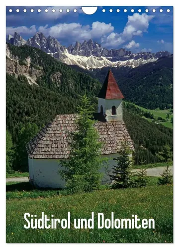 Südtirol und Dolomiten Wandkalender 2026 - Monatskalender im DIN A4 Format, präsentiert atemberaubende Landschaften und ist der perfekte Begleiter für Reisefans und Naturliebhaber.