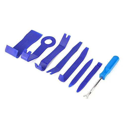 Auto-Verkleidungs-Entfernungswerkzeug-Set, 8-teilig, Auto-Innenverkleidungs-Demontage, Hebel 6 Zoll o, Navigations-Entfernungs-Reparatur-Werkzeug-Set für Autotürverkleidung, Armaturenbrett (blau)