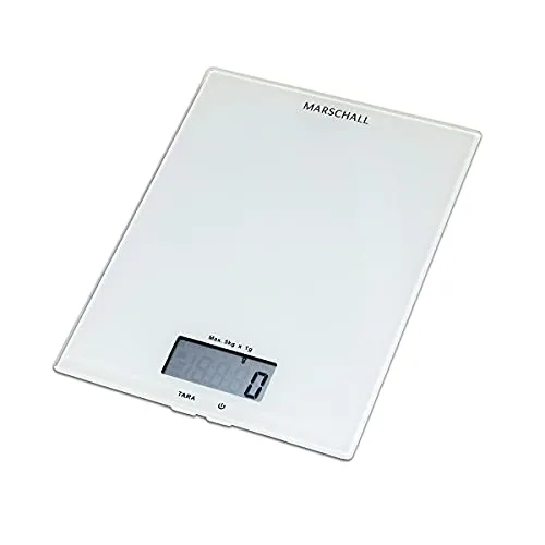 Digitale Küchenwaage I 1300S - Glaswaage mit LCD Display - Küchenwaage mit hoher Tragkraft bis 5000g und präziser Teilung von 1g. Ideal für exakte Messungen, mit praktischer Sprachausgabe und benutzerfreundlichem LCD-Display.
