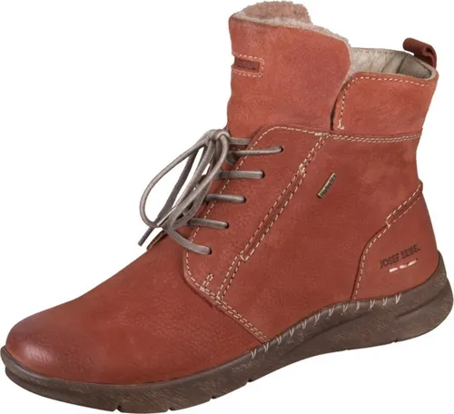Josef Seibel Conny 53 Damen-Stiefel - Wanderschuhe aus Leder mit leichtem PU-Sohle, ideal für den Alltag. Praktischer Reißverschluss und zusätzliche Schnürung für optimalen Halt und Komfort.