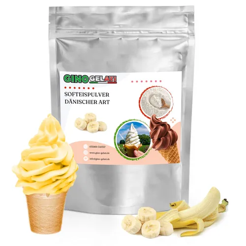 Gino Gelati Banane Dänisches Softeis Pulver 333g von Gino Gelati