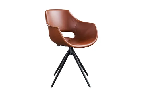 KAWOLA Stuhl ZAJA Sitzmöbel Kunstleder - Bequem & Drehbar - Design Stuhl (1 St), Drehbarer Esszimmerstuhl, Kunstleder, modern & pflegeleicht