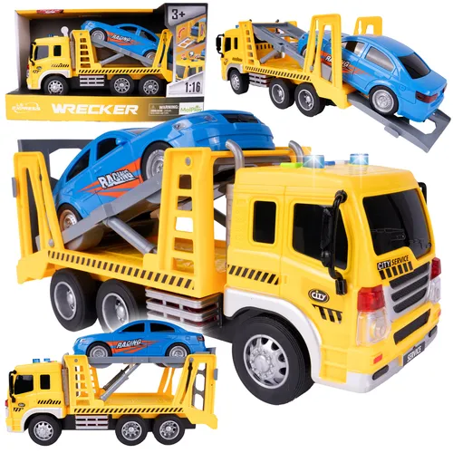 Malplay Auto LKW Pannenhilfe Spielzeug Truck Lift realistisch Licht Ton ab 3 Jahren Geschenk