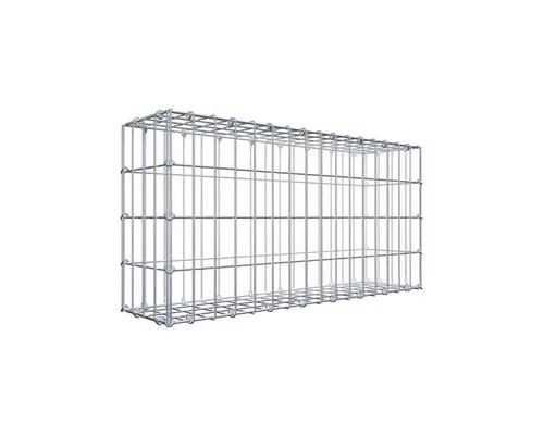 Gabiona Gabionenzaun Gabione 80 cm x 40 cm x 20 cm (L x H x T), Maschenweite 5 cm x 10 cm, (Gabione 80 cm x 40 cm x 20 cm (L x H x T), Maschenweite 5 cm x 10 cm, C-Ring)