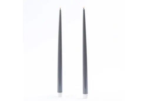 Deluxe Homeart LED-Kerze ELLA in grau von Deluxe Homeart