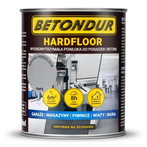 Betondur HARDFLOOR Betonfarbe 0,75L Grau – Starker Schutz für Böden