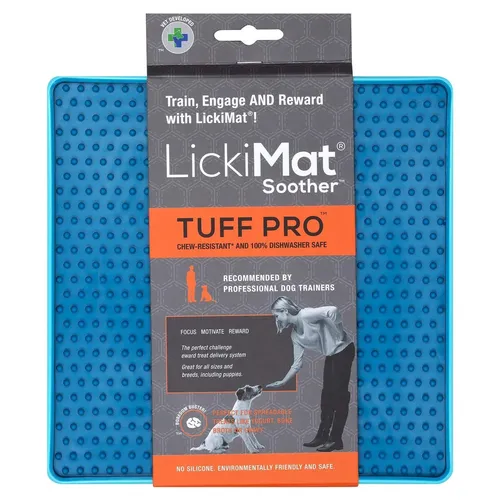 LickiMat Soother PRO Tuff Turquoise 20x20 cm für Hunde, spülmaschinenfest