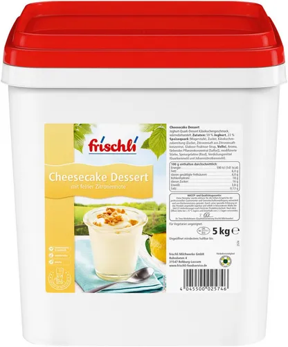 Frischli Cheesecake Dessertcreme 5000g – Trendiger Genuss für Ihre Gäste