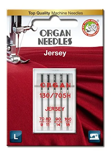 Organ Needles 5221000BL Maschinennadeln, Silber, 70/100 Größe, 5