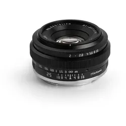 TTArtisan APS-C 25 mm F2 Objektiv für Fuji X-Halterung - Hochwertiges Metallgehäuse, ideal für kreative Fotografie bei schwachem Licht und beeindruckendes Bokeh
