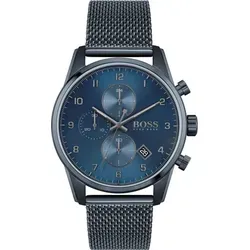 Hugo Boss Herrenuhr 1513836 Skymaster Quarz Chronograph, Blau/Silber