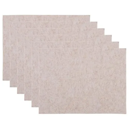 Produktbild BUTLERS 6er Set Platztset 45 x 33cm Filz-Optik doppelseitig -FELTO- abwaschbares Tischset für den gedeckten Tisch | Platzdeckchen schmutzabweisende Tischmatte