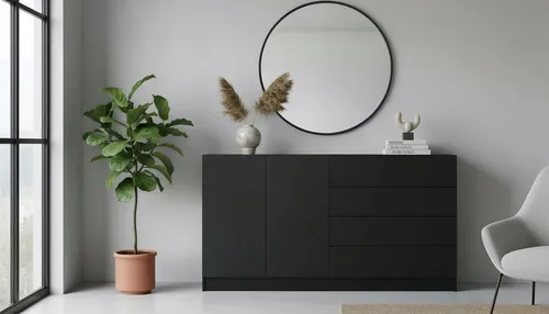 Borchardt Möbel Sideboard Vaasa, 152 cm in Schwarz