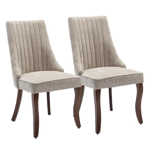 SEEDWAVE Esszimmerstühle 2er Set in beige von EUAKT GmbH