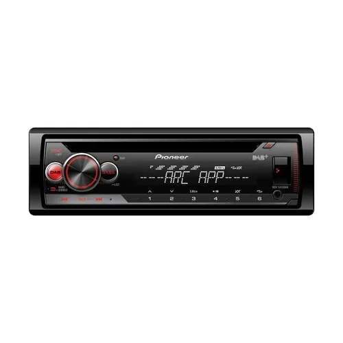 Pioneer DEH-S410DAB Autoradio - 1 DIN Autoradio mit DAB+, abnehmbarem Bedienteil und integriertem Equalizer für hervorragenden Klang und vielseitige Anschlussmöglichkeiten.