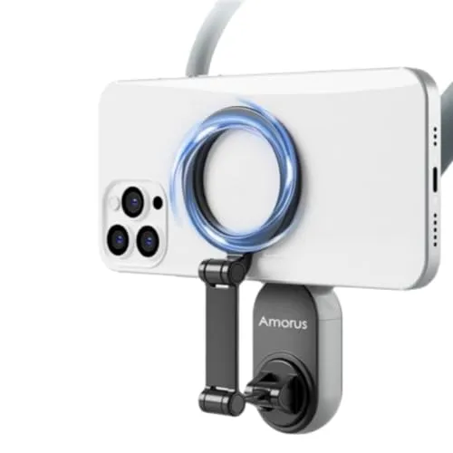 CoverKingz Handyhalterung Hals für iPhone, Samsung, Universal - Magnetische Nackenhalterung Handyhalterung Hals Nackenhalter Handy Neckholder – Grau