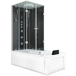 Whirlpool Dusche Kombination K05-R33-WP-EC Duschtempel 90x180 cm
