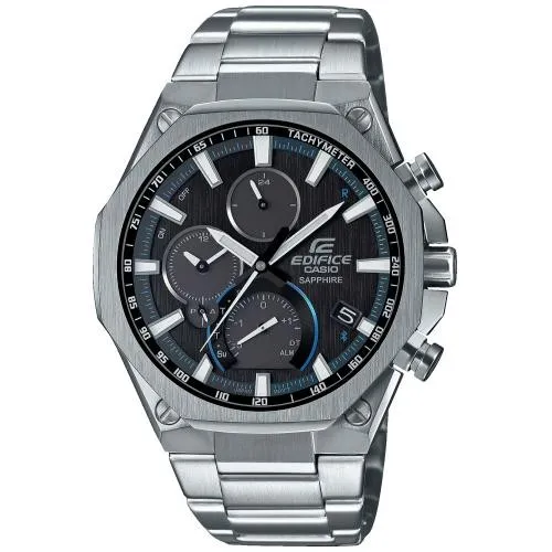 CASIO Edifice EQB-1100D-1AER - Bluetooth Smart Solar Uhr - Armbanduhr für Herren mit Bluetooth, Saphirglas und 100m Wasserdichtigkeit. Ideal für Sport und Alltag - verbindet Technik und Stil!