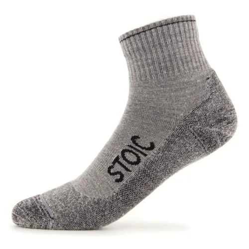 Stoic - Wool Silk Hiking Quarter Socks - Merinosocken 42-44 | EU 42-44 grau