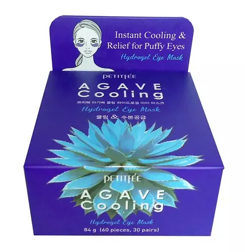 Petitfee Agave Cooling Hydrogel Augenmaske 60 Stück 84g kühlend beruhigend