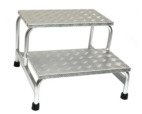 Alu-Montagetritt 2-stufig, HxBxT: 39x61x59cm, Marke: Szagato (Podestleiter, Arbeitspodest)