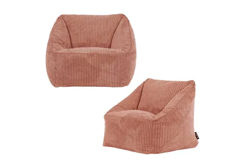 icon Sitzsack Kinder aus Cord „Natalia“, 55x44cm in pink von Icon