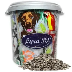 Lyra Pet® Sonnenblumenkerne gestreift 10 kg - Vogelfutter, reich an wichtigen Nährstoffen und ideal für Wildvögel. Die feste Schale fördert natürliche Nahrungsaufnahme und sorgt für Spielspaß beim Fressen.