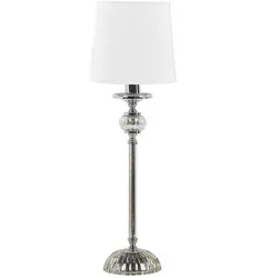 BELIANI Tischlampe Silber Metall 62 cm