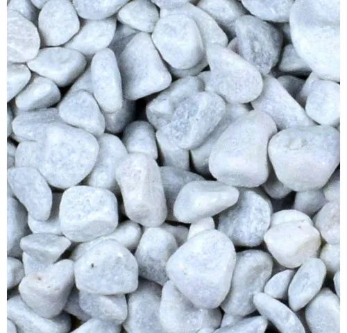 Zierkies 25 kg Carrara Weiß 25-40 mm - Dekorativer Zierkies aus italienischem Marmor für Garten und Aquaristik, ideal für Steinteppiche oder Gabionen. Inhalt: 25 kg.