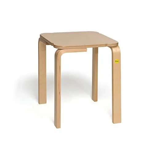 Erzi 50034 Hocker (Höhe 38 cm) - Hocker fürs Kinderzimmer, stabil bis 140 kg, stapelbar und aus hochwertigem Birken-Formholz gefertigt – ideal für kleine und große Abenteurer!