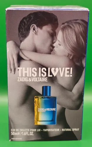Zadig & Voltaire This Is Love EDT für Herren 50ml - Herren Eau de Toilette, 50ml Spray mit einem einzigartigen Duft, der Leidenschaft und Freiheit verkörpert.