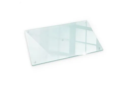 Tulup Herd-Abdeckplatte Induktionsschutz Glas Spritzschutz Glasschneideplatte Transparent, (1 tlg), Gummifüße