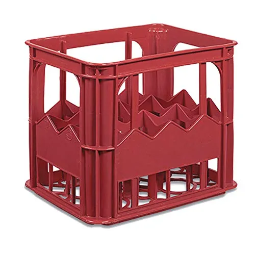 Stefanplast Getränkekiste für 12 Flaschen, Rot