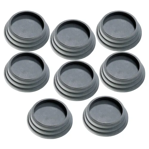 infactory 8er-Set universell einsetzbare Vibrations-Dämpfer, schwarz