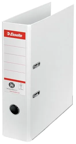 Esselte Ordner A4, Aktenordner 75 mm Rückenbreite, weiß